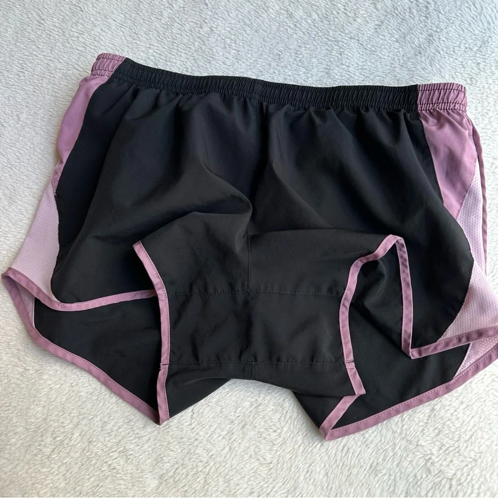 Nike Women's 10K Running Shorts Dri-Fit Lined Black Pink Athletic Tempo 849394 M